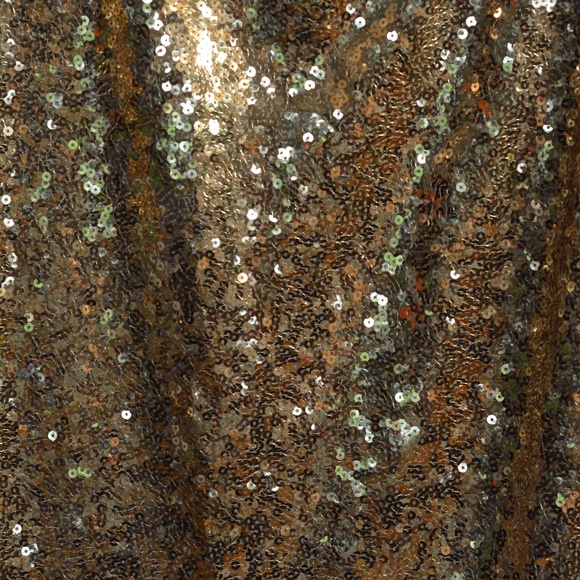 Gold Sequinned Tank Top SZ S - Picture 4 of 5